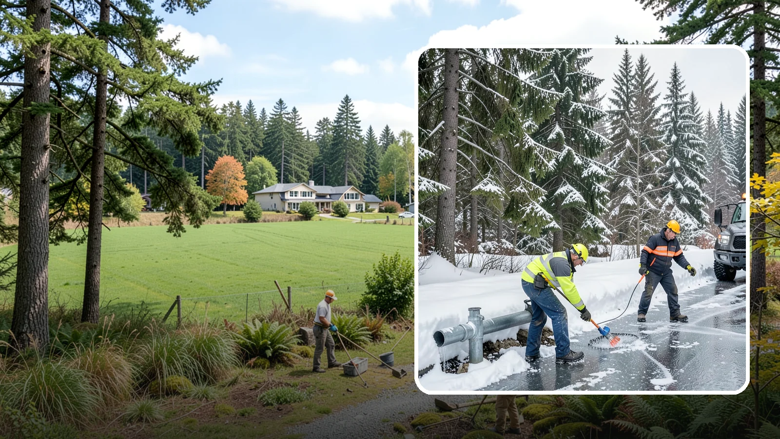 Frozen Pipe Area Access in Lyman, Skagit County, WA - We clear snow and ice away from wellheads, backflow assemblies, and exposed plumbing so you can reach and protect them during a...