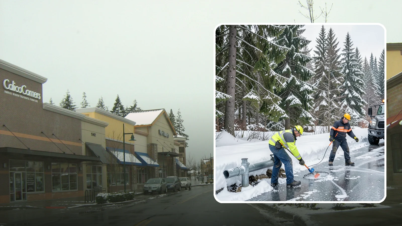 Frozen Pipe Area Access in Mill Creek, Snohomish County, WA - We clear snow and ice away from wellheads, backflow assemblies, and exposed plumbing so you can reach and protect them during a...