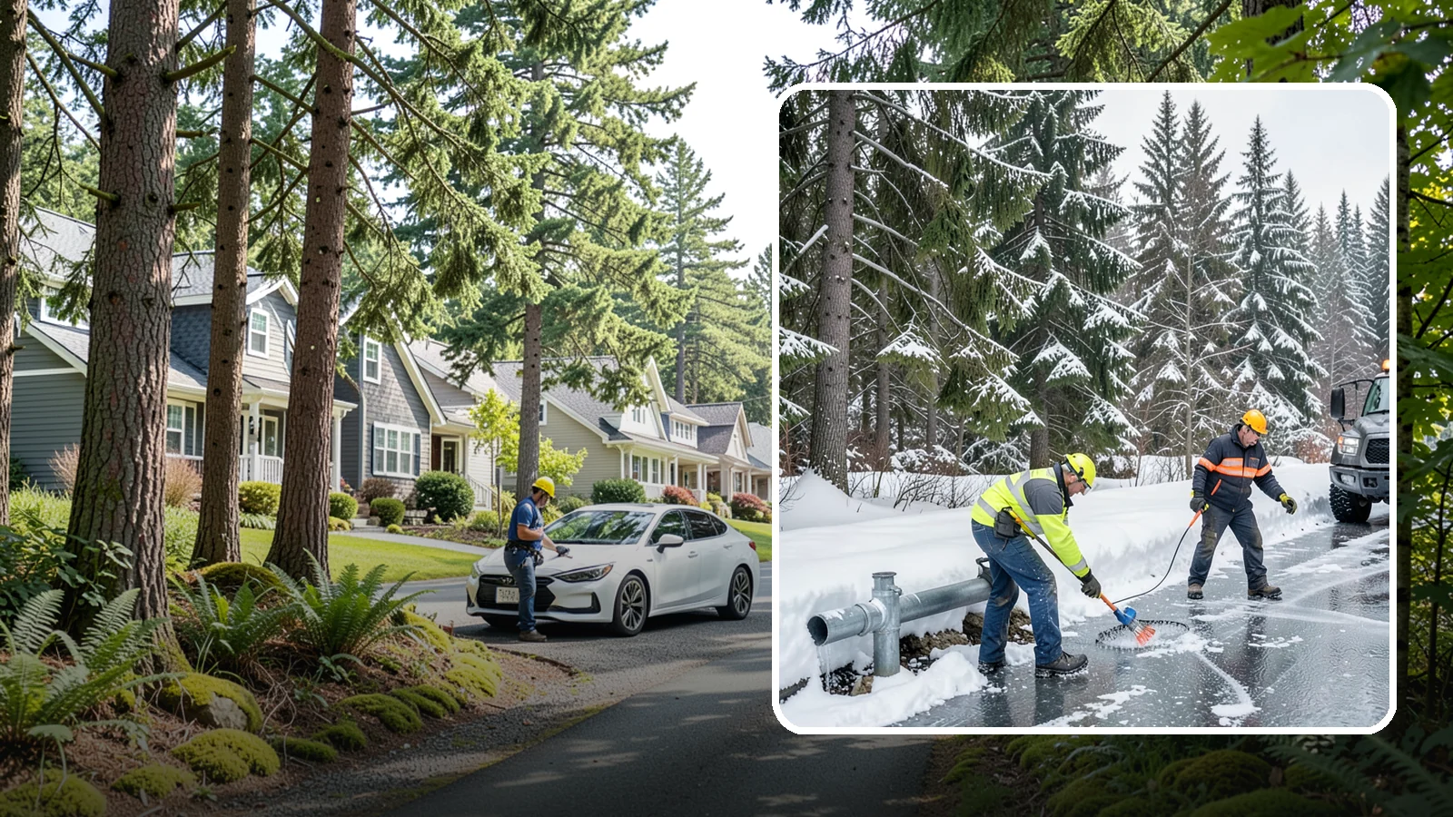 Frozen Pipe Area Access in Normandy Park, King County, WA - We clear snow and ice away from wellheads, backflow assemblies, and exposed plumbing so you can reach and protect them during a...