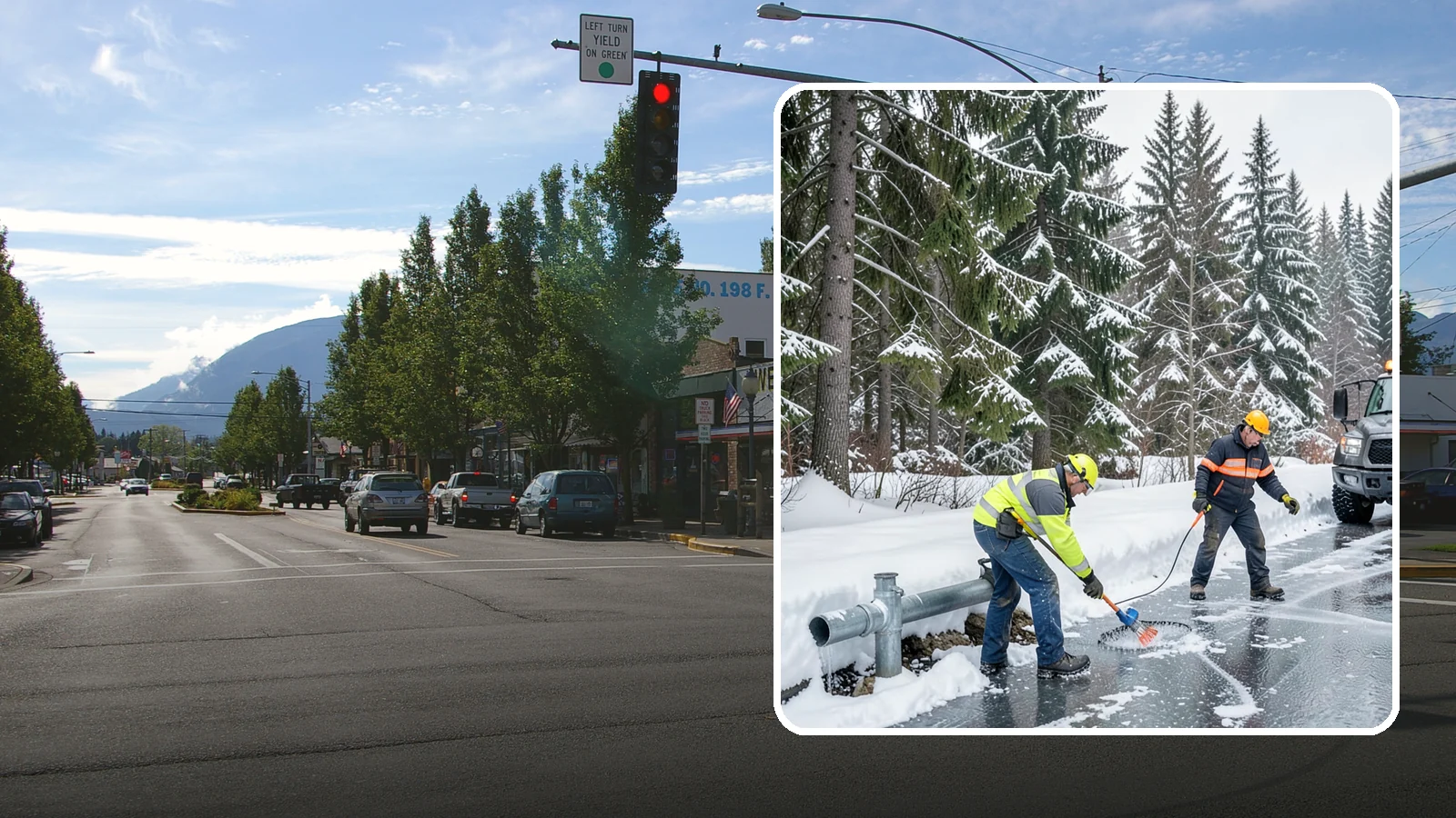 Frozen Pipe Area Access in North Bend, King County, WA - We clear snow and ice away from wellheads, backflow assemblies, and exposed plumbing so you can reach and protect them during a...