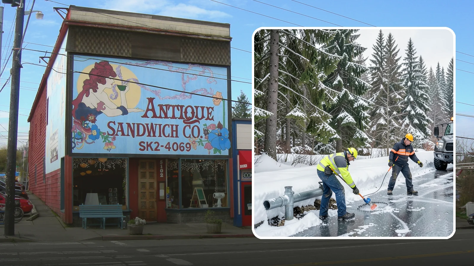 Frozen Pipe Area Access in Ruston, Pierce County, WA - We clear snow and ice away from wellheads, backflow assemblies, and exposed plumbing so you can reach and protect them during a...