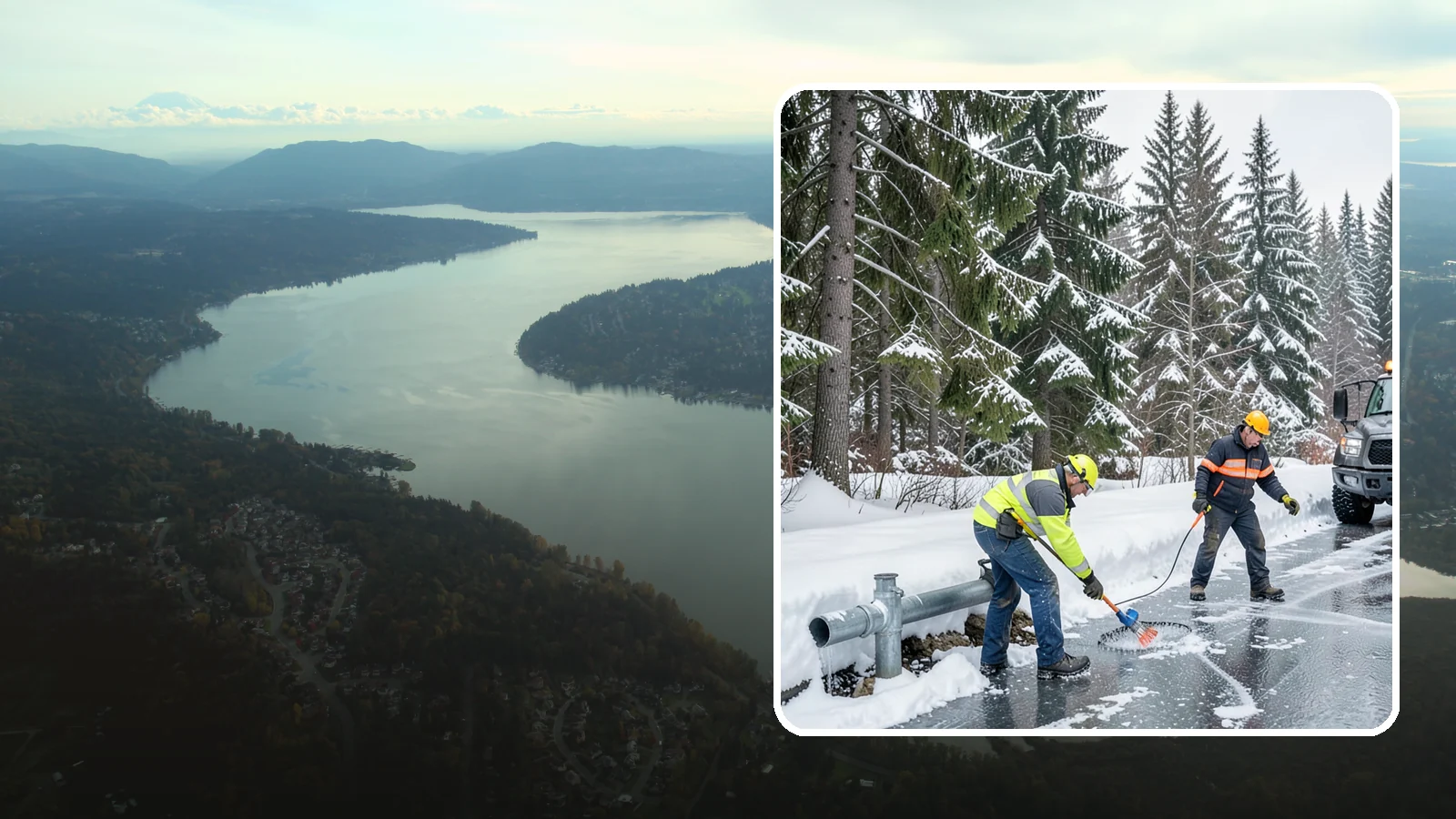Frozen Pipe Area Access in Sammamish, King County, WA - We clear snow and ice away from wellheads, backflow assemblies, and exposed plumbing so you can reach and protect them during a...