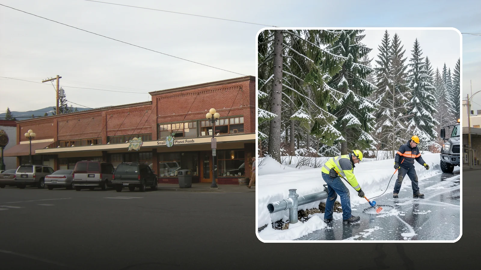 Frozen Pipe Area Access in Sedro-Woolley, Skagit County, WA - We clear snow and ice away from wellheads, backflow assemblies, and exposed plumbing so you can reach and protect them during a...