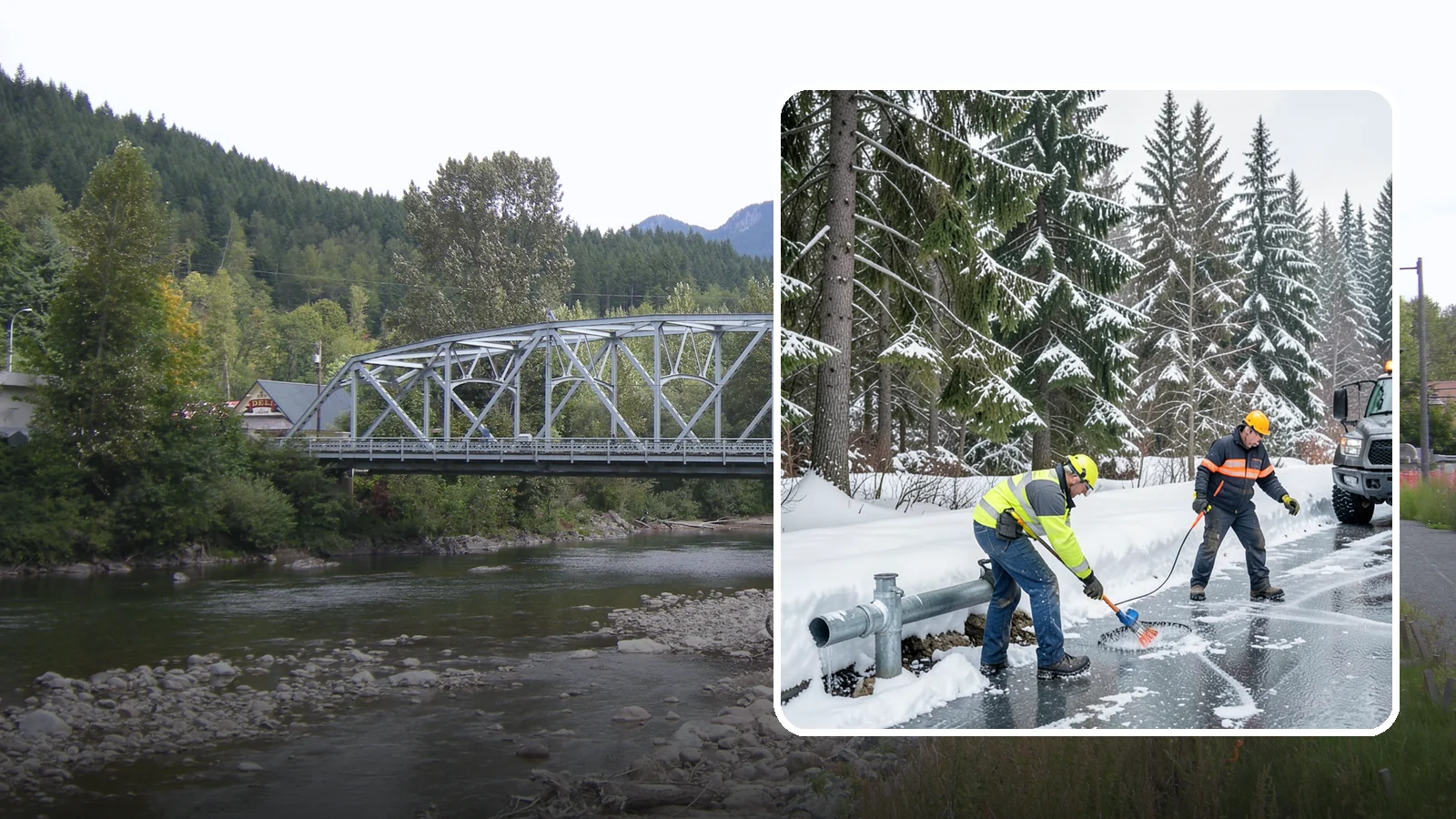 Frozen Pipe Area Access in Skykomish, King County, WA - We clear snow and ice away from wellheads, backflow assemblies, and exposed plumbing so you can reach and protect them during a...