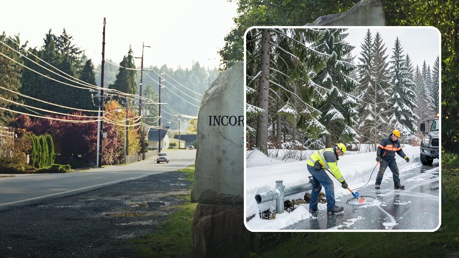 Frozen Pipe Area Access in Wilkeson, Pierce County, WA - We clear snow and ice away from wellheads, backflow assemblies, and exposed plumbing so you can reach and protect them during a...