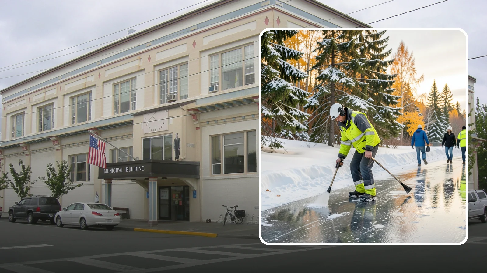 Frozen Walkway Treatment in Anacortes, Skagit County, WA - We treat frozen and glazed walkways across Western Washington on demand so pedestrians can move safely when paths turn to ice.
