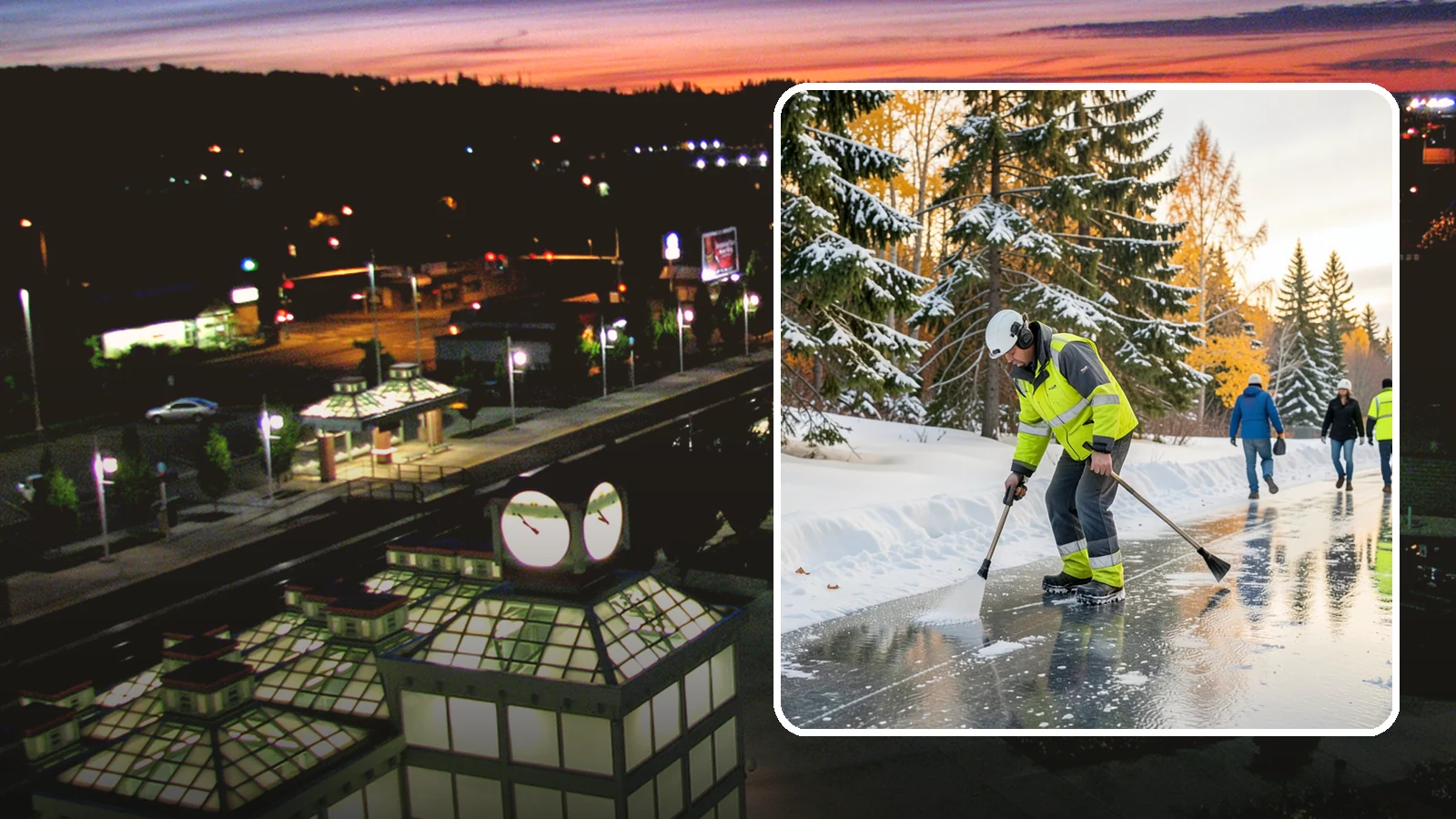 Frozen Walkway Treatment in Auburn, King County, WA - We treat frozen and glazed walkways across Western Washington on demand so pedestrians can move safely when paths turn to ice.