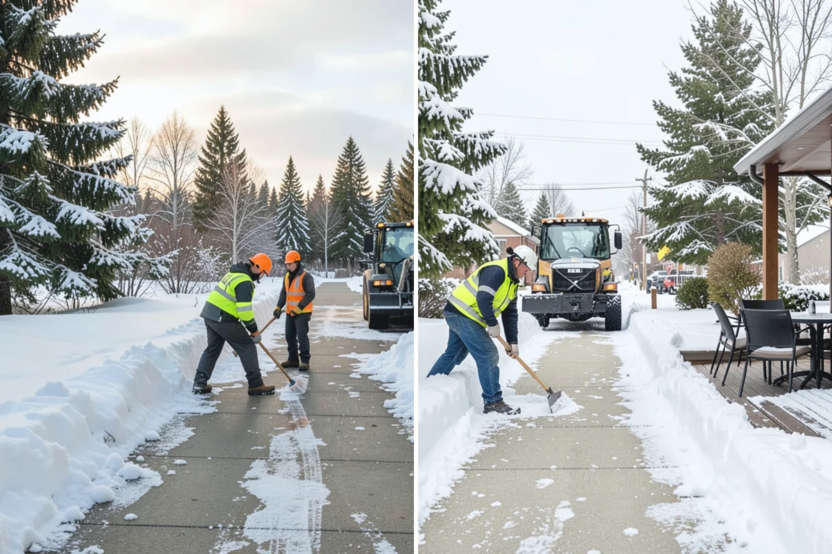 Frozen Walkway Treatment in Beaux Arts Village, King County, WA - Confirm which walkways are frozen and prioritize them