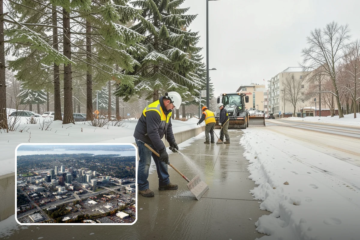 Frozen Walkway Treatment in Bellevue, King County, WA - On-demand treatment for suddenly frozen paths
