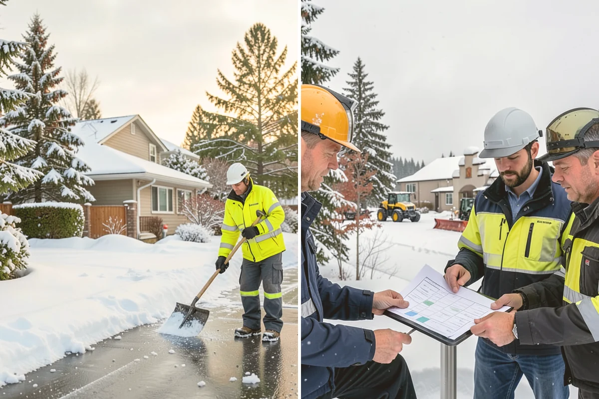 Frozen Walkway Treatment in Bellevue, King County, WA - Confirm which walkways are frozen and prioritize them