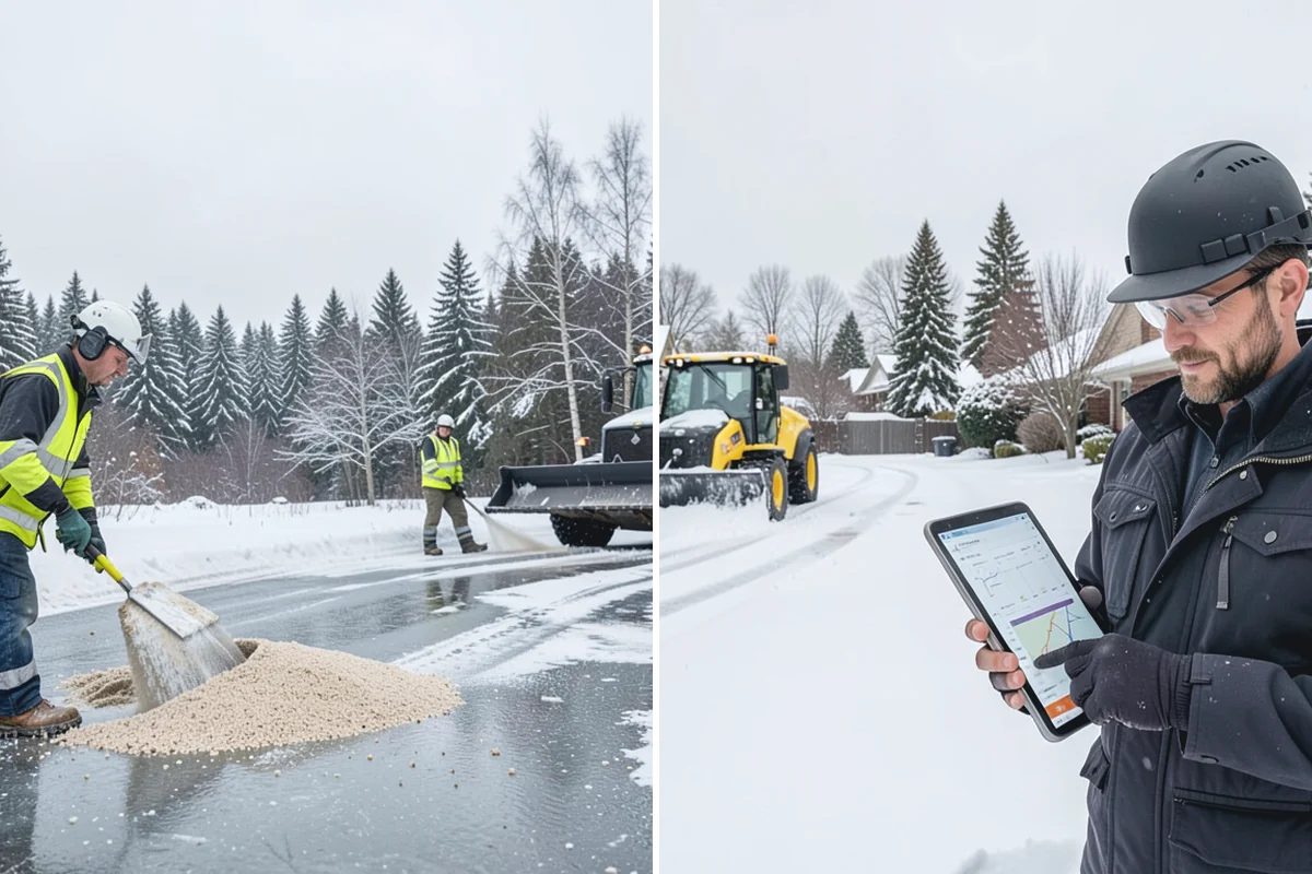 Frozen Walkway Treatment in Bonney Lake, Pierce County, WA - Confirm which walkways are frozen and prioritize them