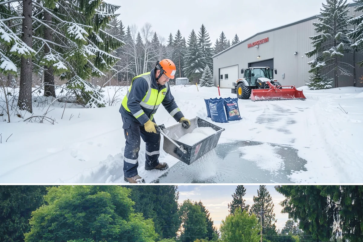Frozen Walkway Treatment in Bonney Lake, Pierce County, WA - Frozen walkway treatment is available all winter, with peak demand during freeze-thaw stretches from late fall into early spring.
