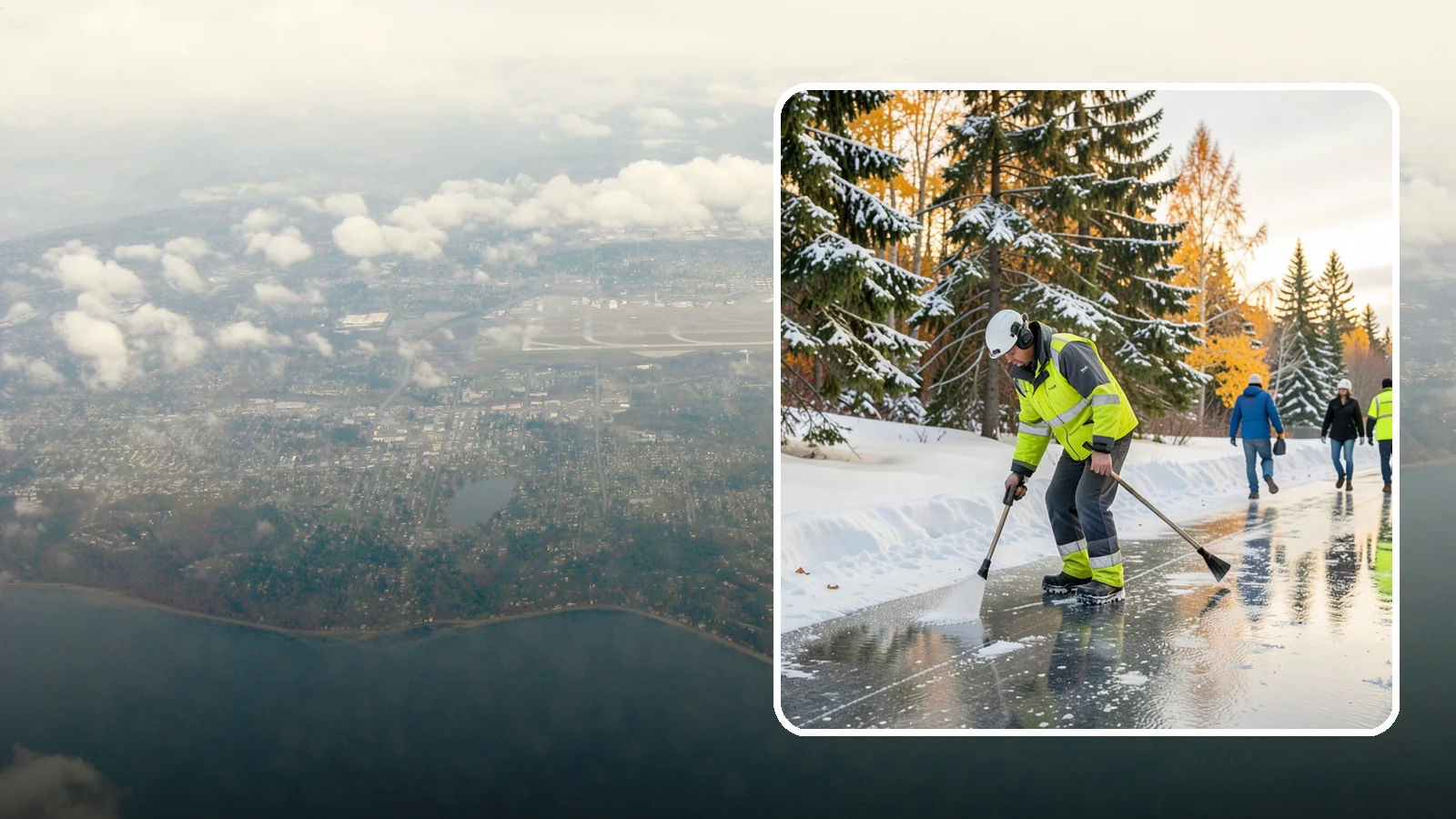 Frozen Walkway Treatment in Burien, King County, WA - We treat frozen and glazed walkways across Western Washington on demand so pedestrians can move safely when paths turn to ice.
