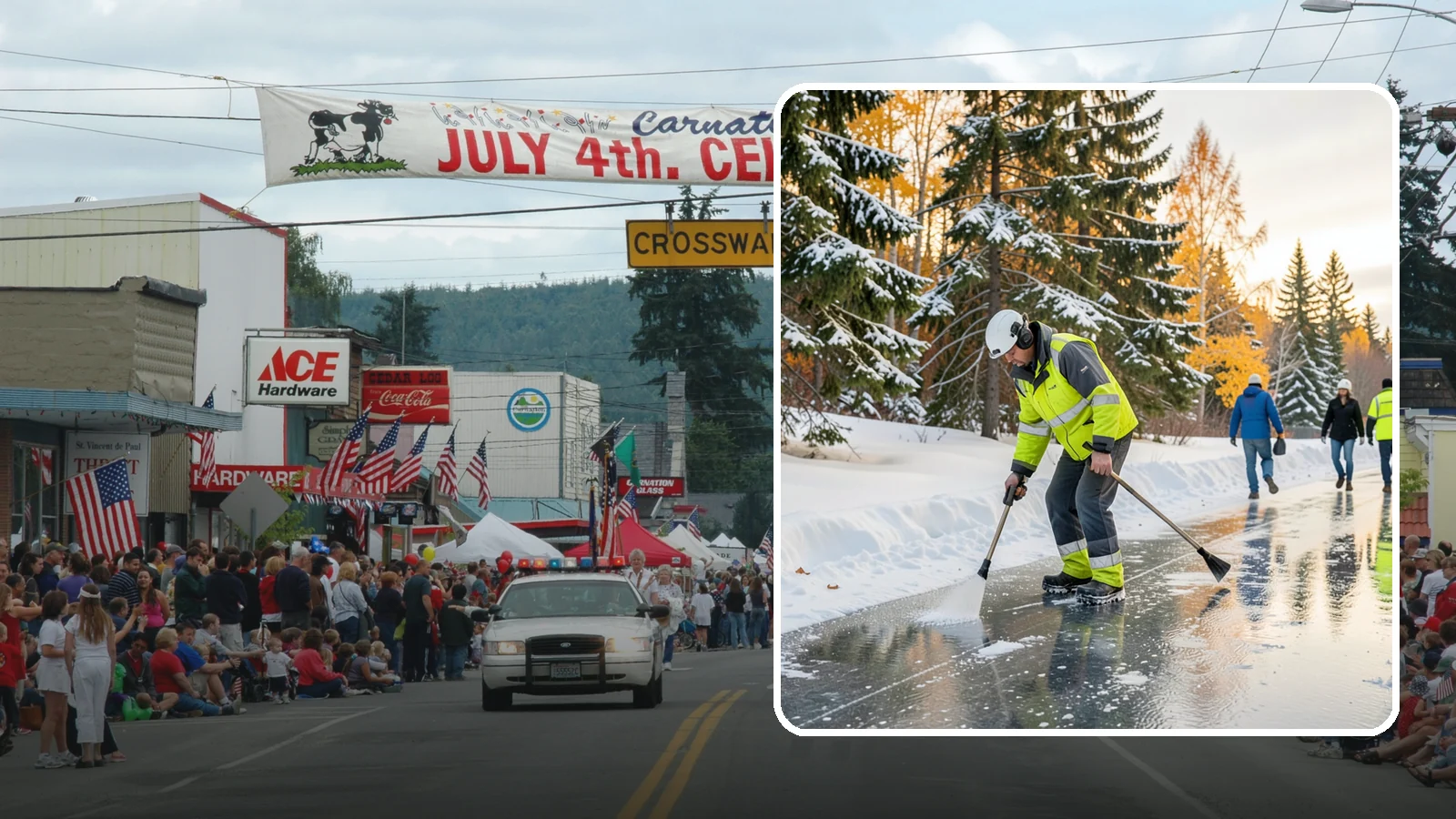Frozen Walkway Treatment in Carnation, King County, WA - We treat frozen and glazed walkways across Western Washington on demand so pedestrians can move safely when paths turn to ice.