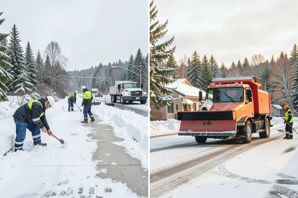 Frozen Walkway Treatment in Coupeville, Island County, WA - Confirm which walkways are frozen and prioritize them
