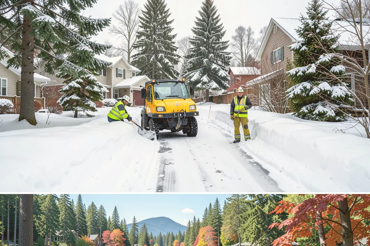Frozen Walkway Treatment in Covington, King County, WA - Frozen walkway treatment is available all winter, with peak demand during freeze-thaw stretches from late fall into early spring.