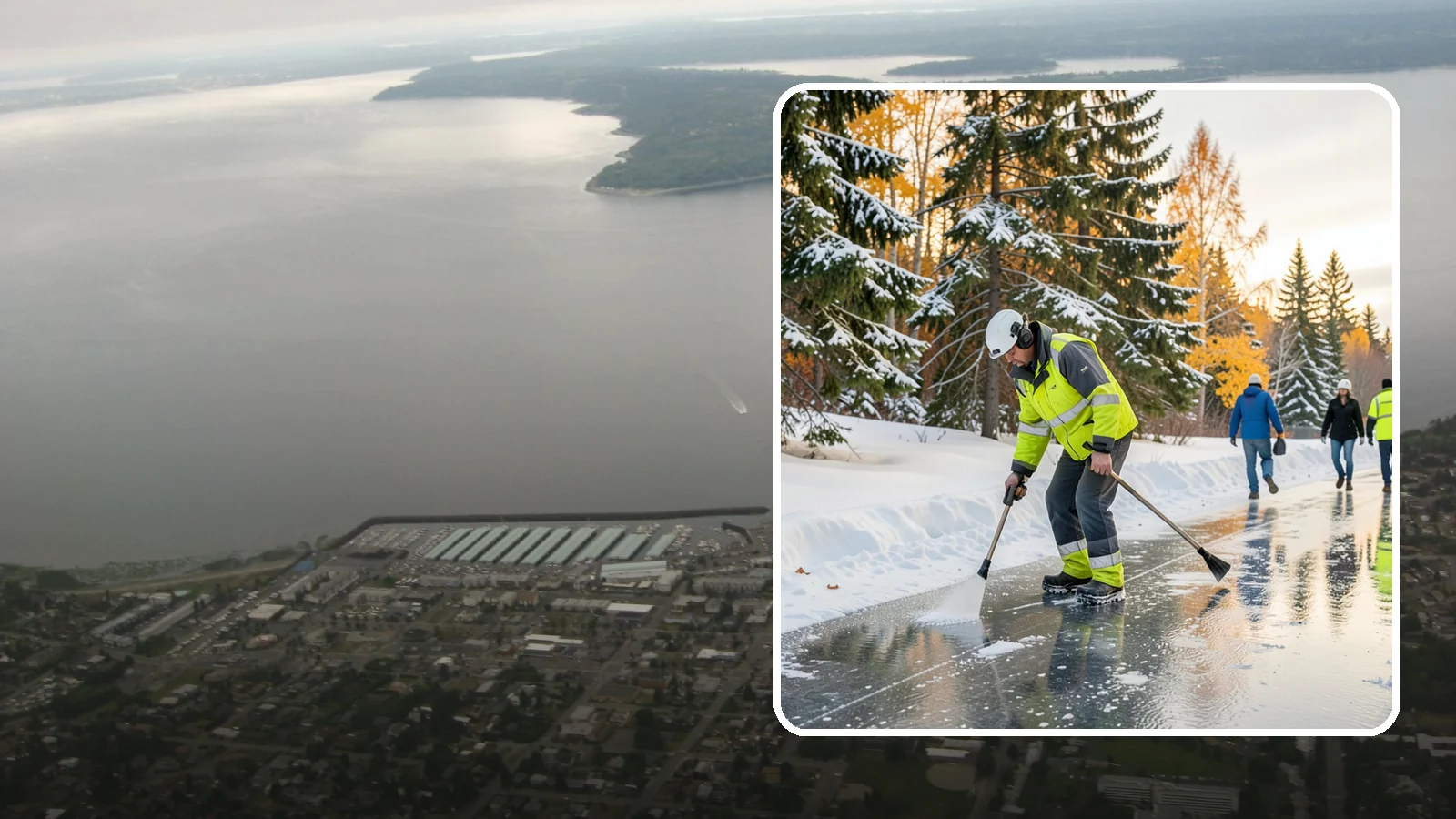 Frozen Walkway Treatment in Des Moines, King County, WA - We treat frozen and glazed walkways across Western Washington on demand so pedestrians can move safely when paths turn to ice.