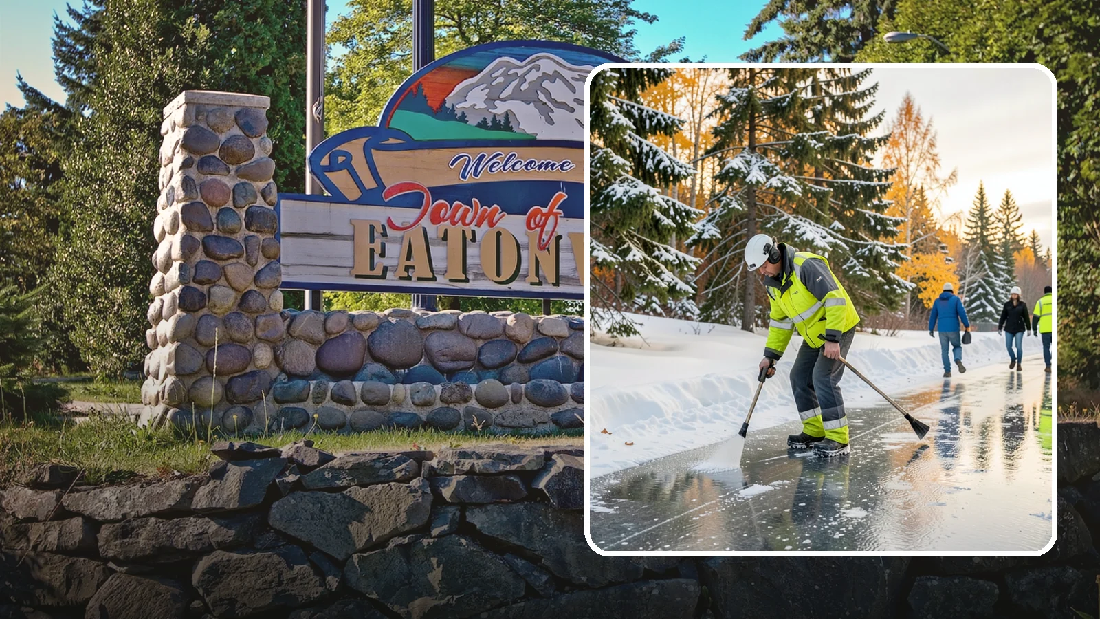 Frozen Walkway Treatment in Eatonville, Pierce County, WA - We treat frozen and glazed walkways across Western Washington on demand so pedestrians can move safely when paths turn to ice.