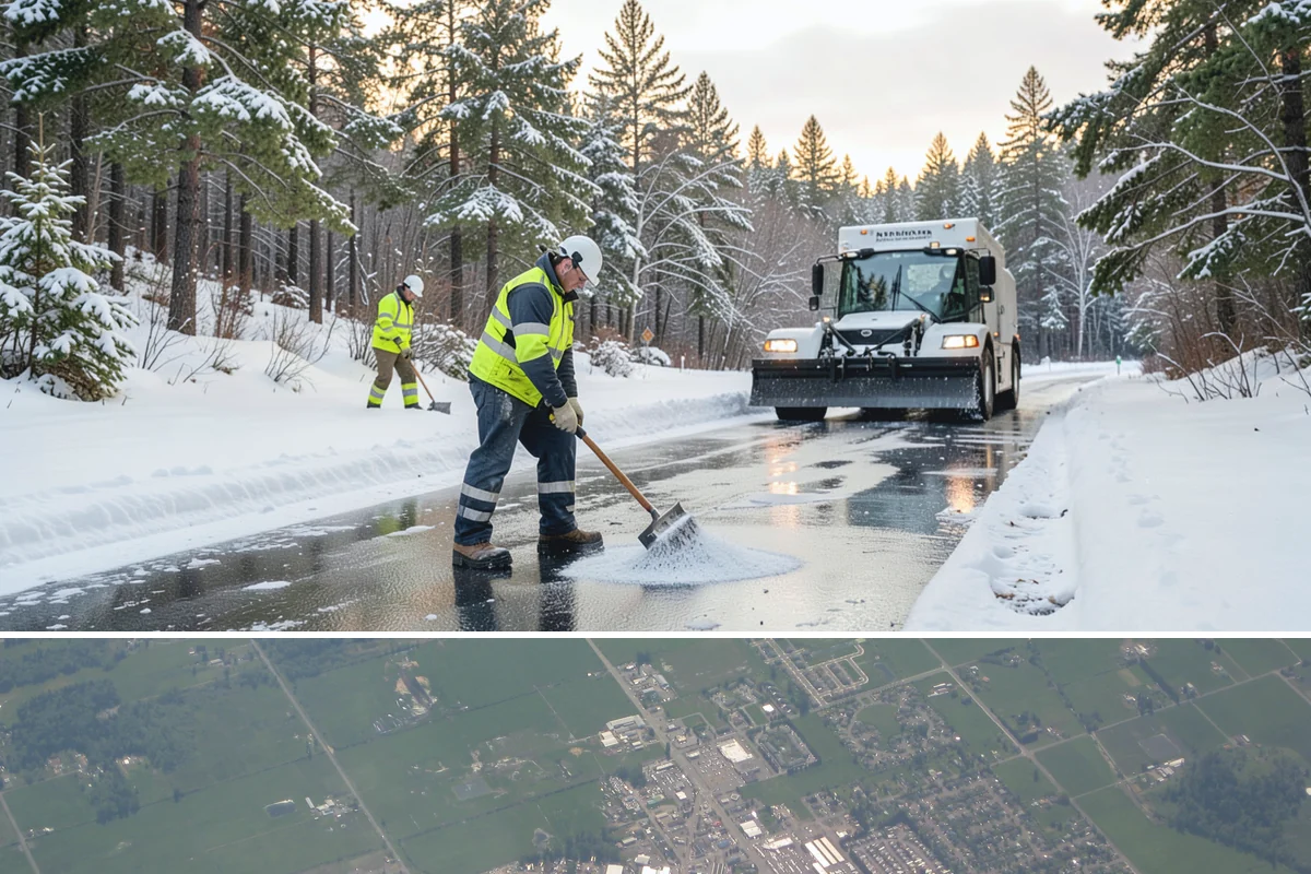 Frozen Walkway Treatment in Enumclaw, King County, WA - Frozen walkway treatment is available all winter, with peak demand during freeze-thaw stretches from late fall into early spring.
