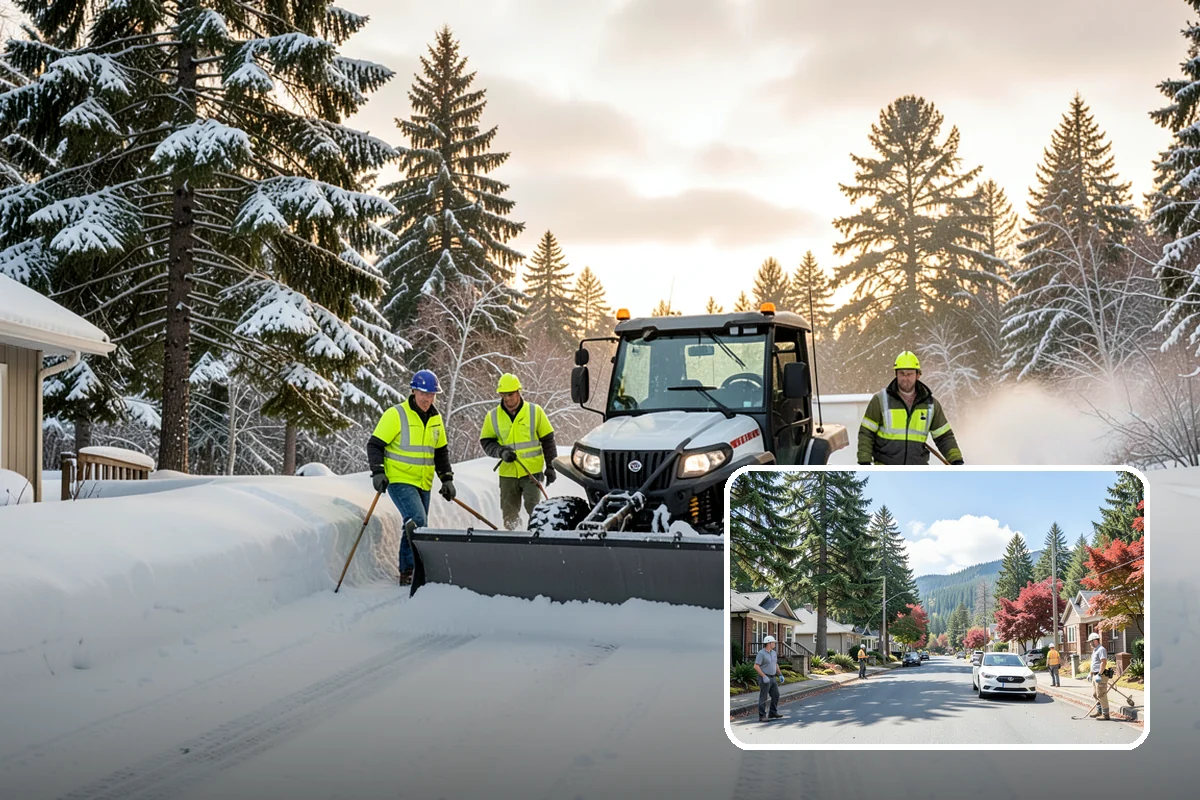 Frozen Walkway Treatment in Hunts Point, King County, WA - On-demand treatment for suddenly frozen paths