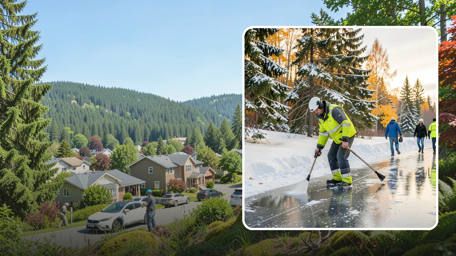 Frozen Walkway Treatment in Index, Snohomish County, WA - We treat frozen and glazed walkways across Western Washington on demand so pedestrians can move safely when paths turn to ice.