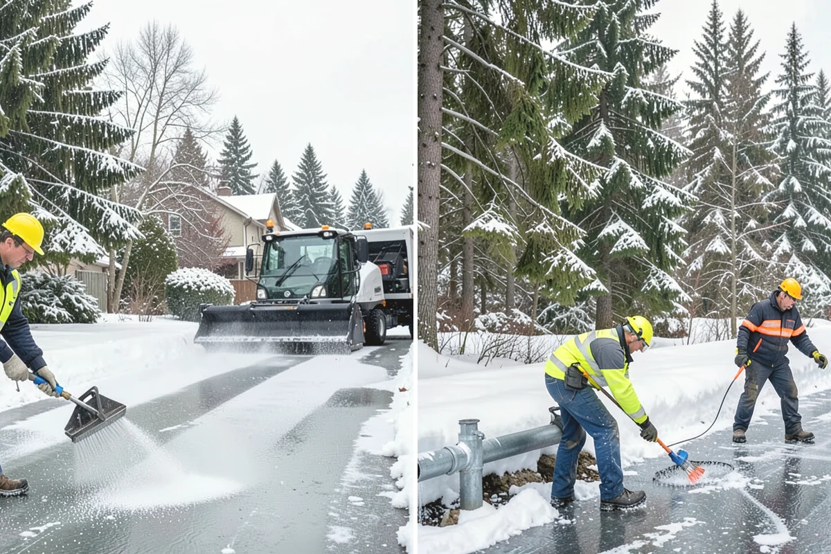 Frozen Walkway Treatment in Issaquah, King County, WA - Confirm which walkways are frozen and prioritize them
