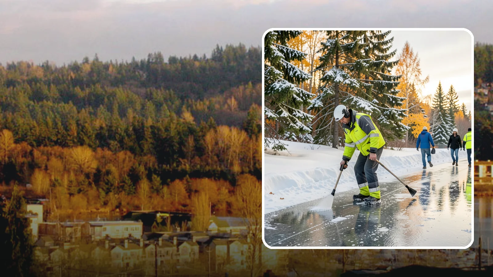 Frozen Walkway Treatment in Kenmore, King County, WA - We treat frozen and glazed walkways across Western Washington on demand so pedestrians can move safely when paths turn to ice.