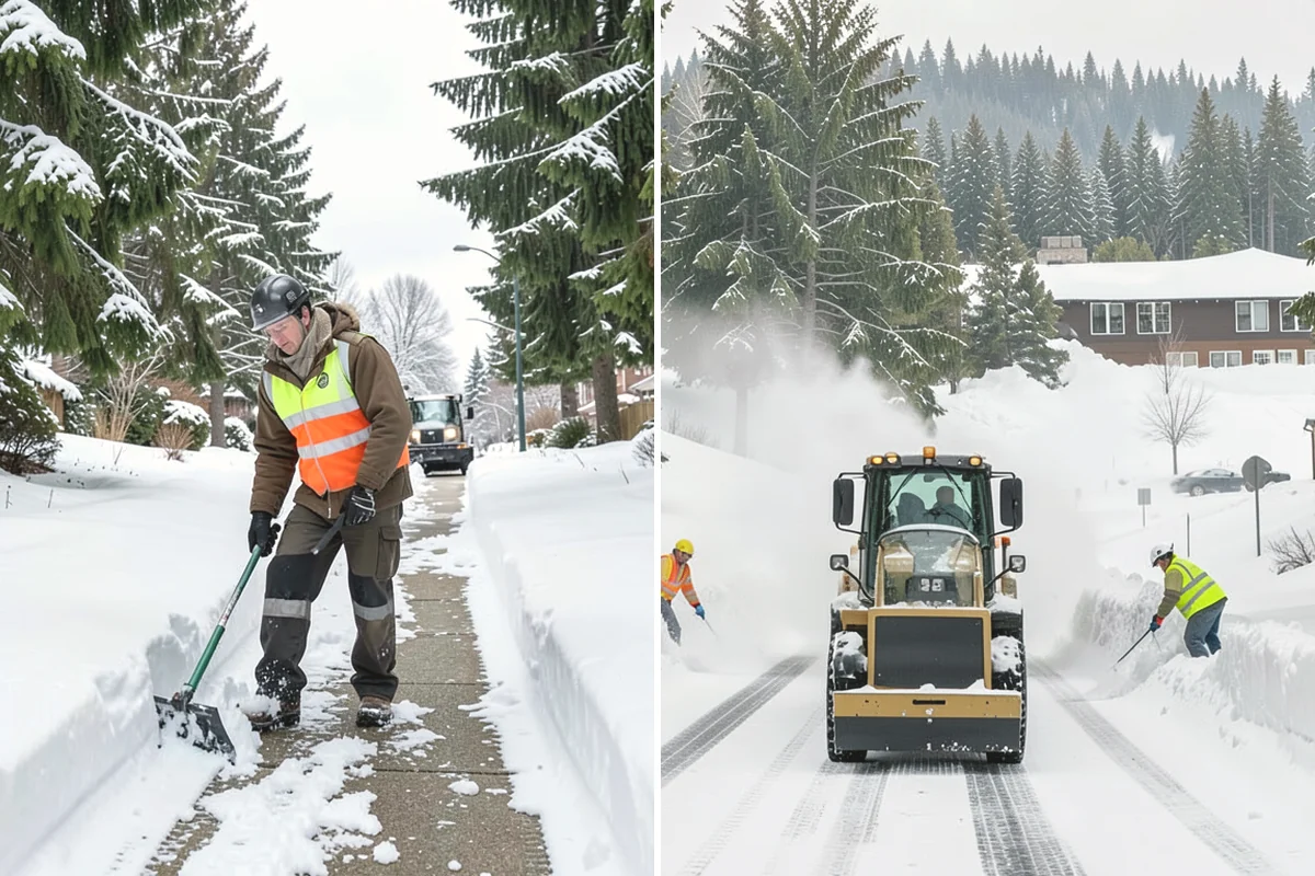 Frozen Walkway Treatment in La Conner, Skagit County, WA - Confirm which walkways are frozen and prioritize them