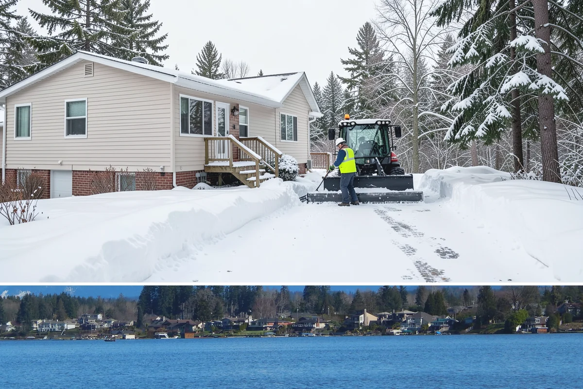 Frozen Walkway Treatment in Lake Stevens, Snohomish County, WA - Frozen walkway treatment is available all winter, with peak demand during freeze-thaw stretches from late fall into early spring.
