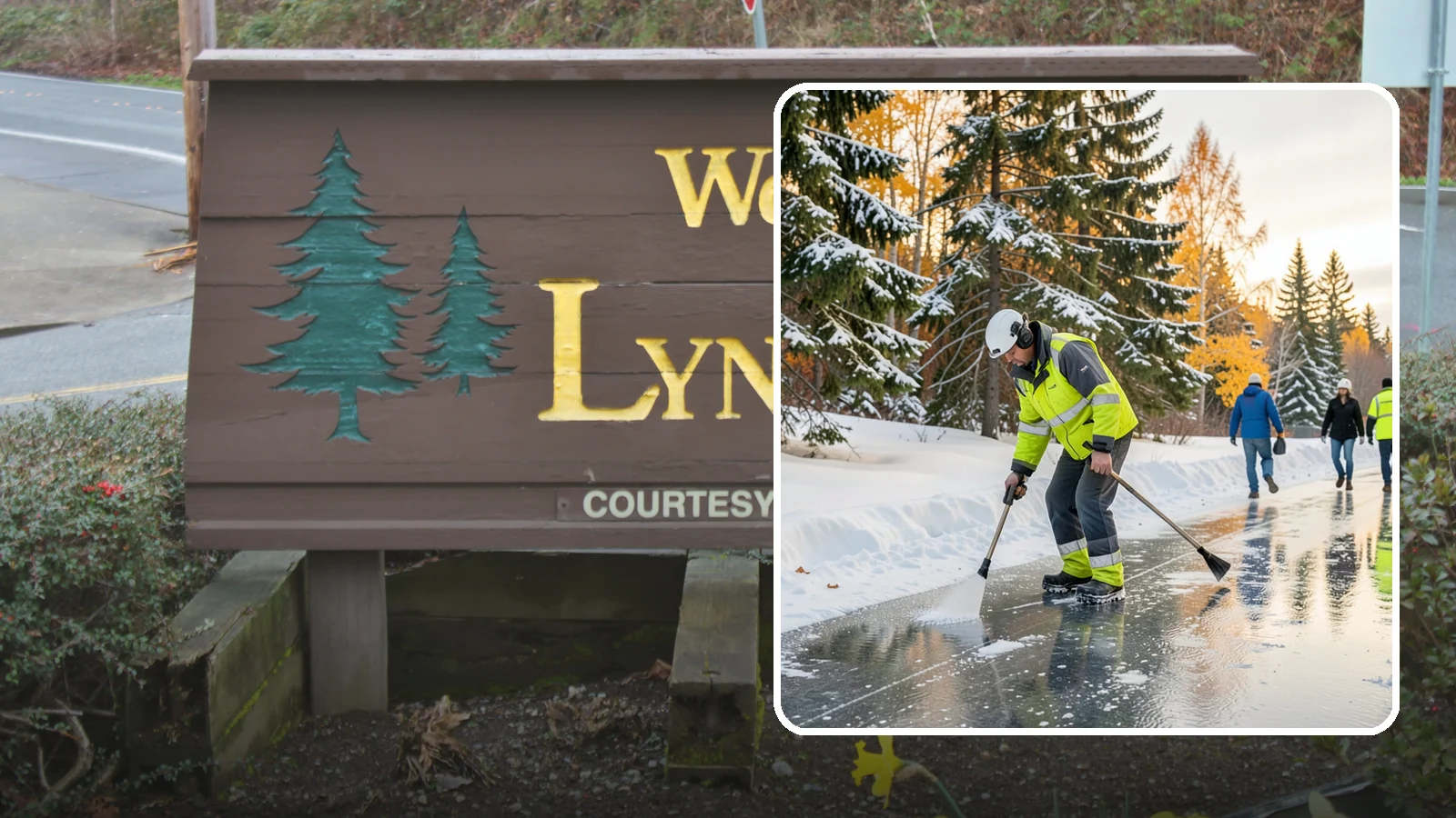 Frozen Walkway Treatment in Lynnwood, Snohomish County, WA - We treat frozen and glazed walkways across Western Washington on demand so pedestrians can move safely when paths turn to ice.