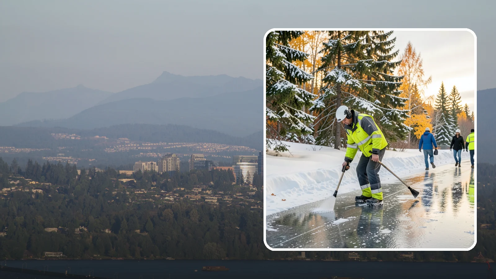 Frozen Walkway Treatment in Medina, King County, WA - We treat frozen and glazed walkways across Western Washington on demand so pedestrians can move safely when paths turn to ice.