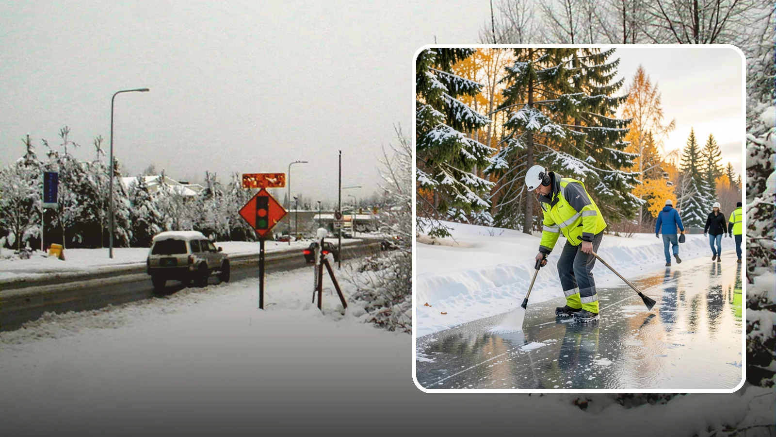 Frozen Walkway Treatment in Newcastle, King County, WA - We treat frozen and glazed walkways across Western Washington on demand so pedestrians can move safely when paths turn to ice.