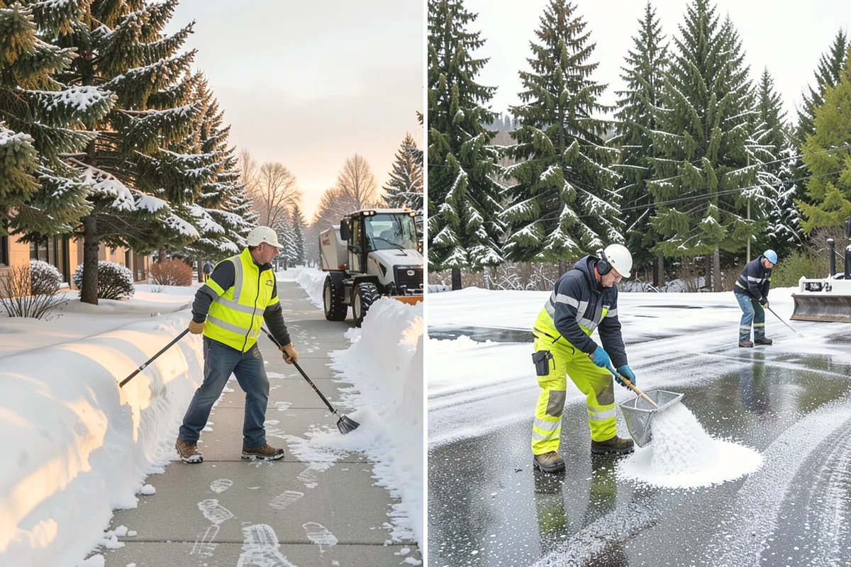 Frozen Walkway Treatment in North Bend, King County, WA - Confirm which walkways are frozen and prioritize them