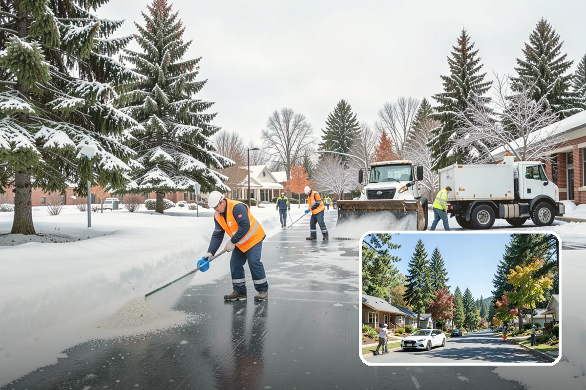 Frozen Walkway Treatment in Orting, Pierce County, WA - On-demand treatment for suddenly frozen paths