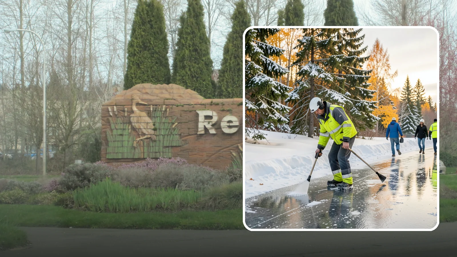 Frozen Walkway Treatment in Renton, King County, WA - We treat frozen and glazed walkways across Western Washington on demand so pedestrians can move safely when paths turn to ice.