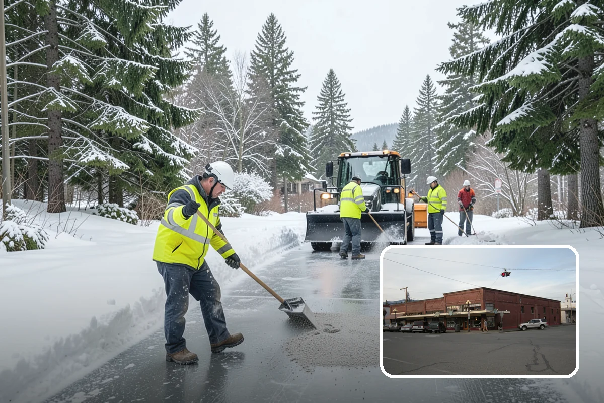 Frozen Walkway Treatment in Sedro-Woolley, Skagit County, WA - On-demand treatment for suddenly frozen paths