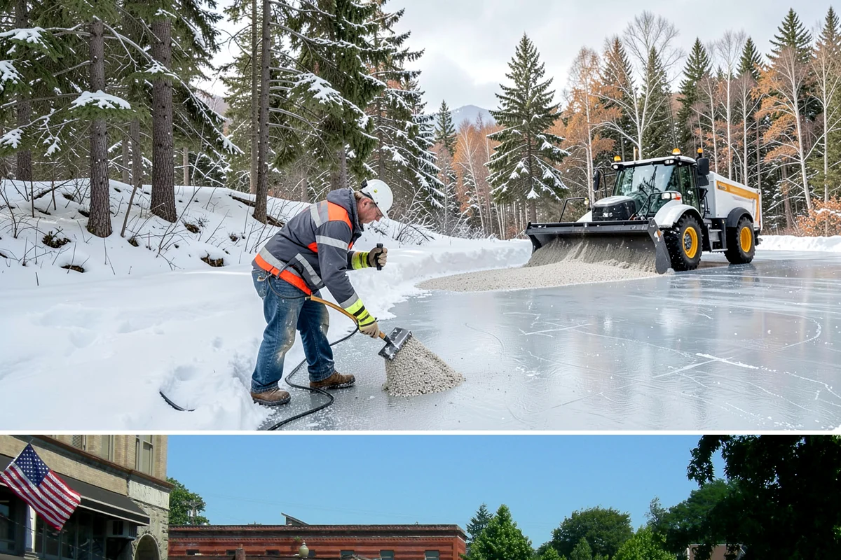 Frozen Walkway Treatment in Snohomish, Snohomish County, WA - Frozen walkway treatment is available all winter, with peak demand during freeze-thaw stretches from late fall into early spring.