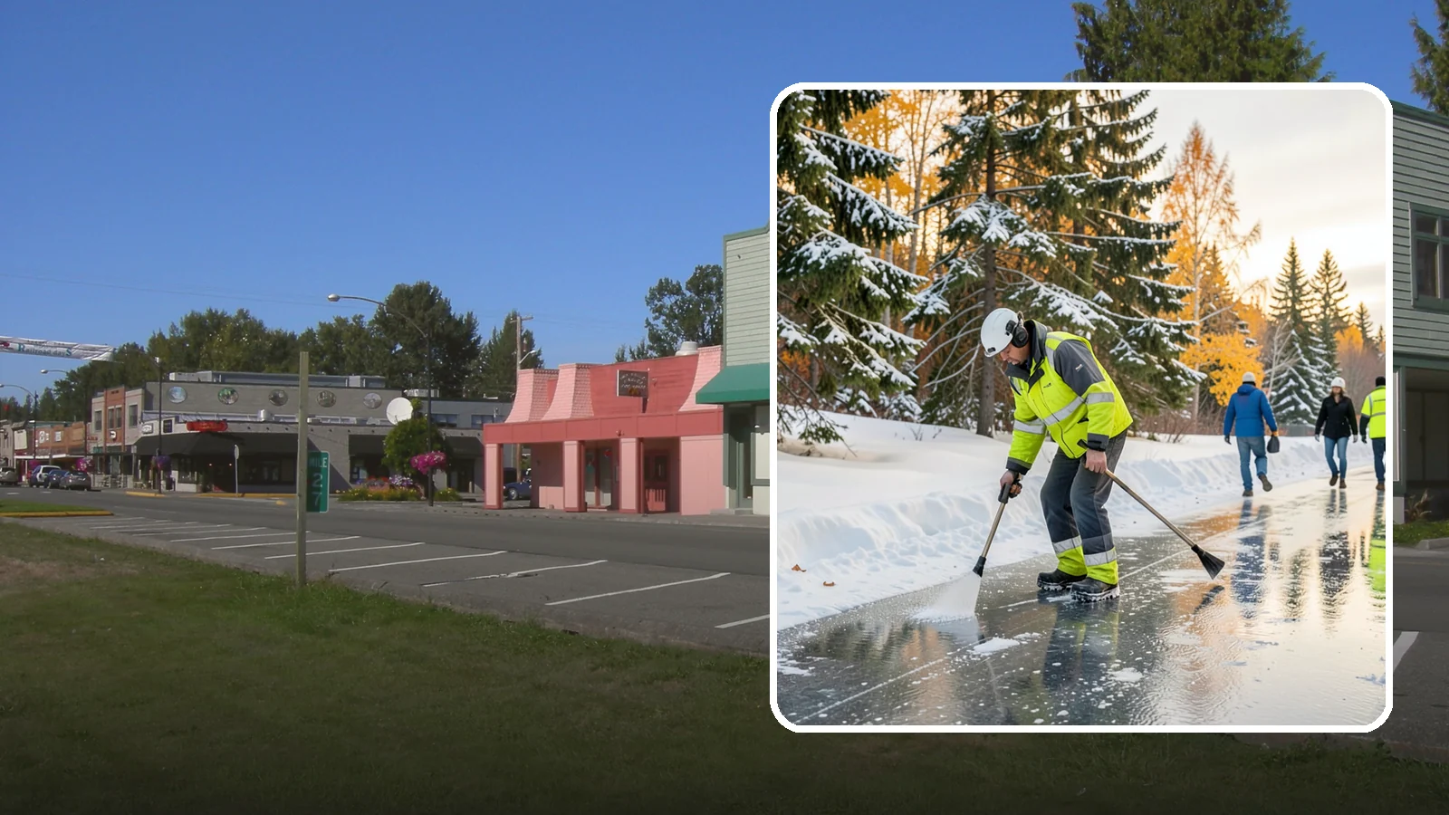 Frozen Walkway Treatment in Snoqualmie, King County, WA - We treat frozen and glazed walkways across Western Washington on demand so pedestrians can move safely when paths turn to ice.