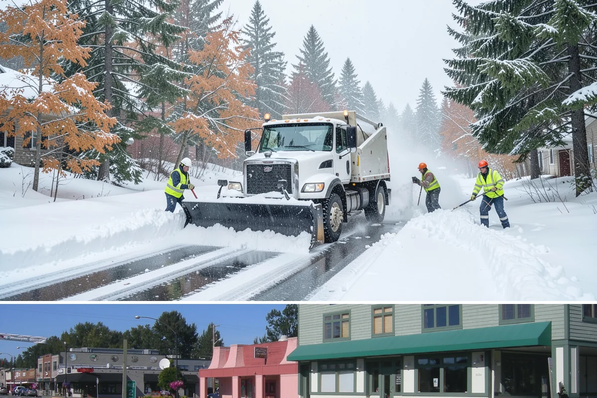 Frozen Walkway Treatment in Snoqualmie, King County, WA - Frozen walkway treatment is available all winter, with peak demand during freeze-thaw stretches from late fall into early spring.