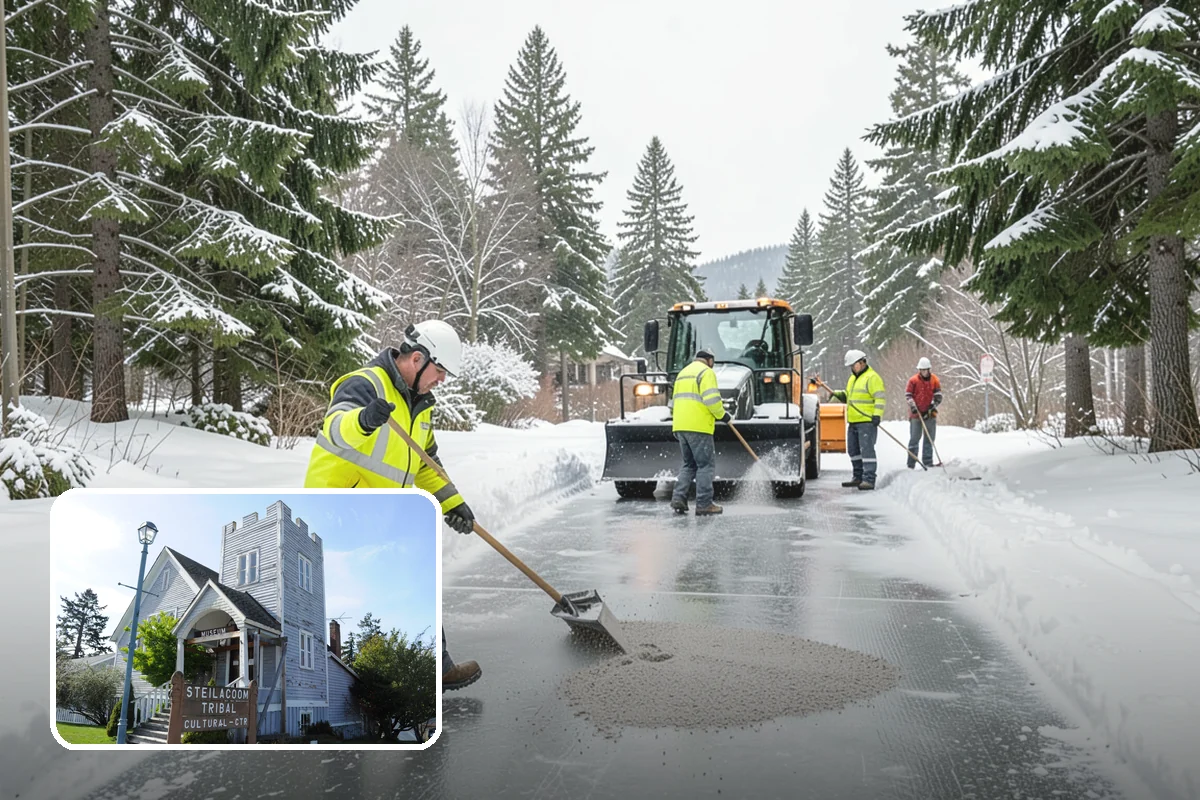 Frozen Walkway Treatment in Steilacoom, Pierce County, WA - On-demand treatment for suddenly frozen paths