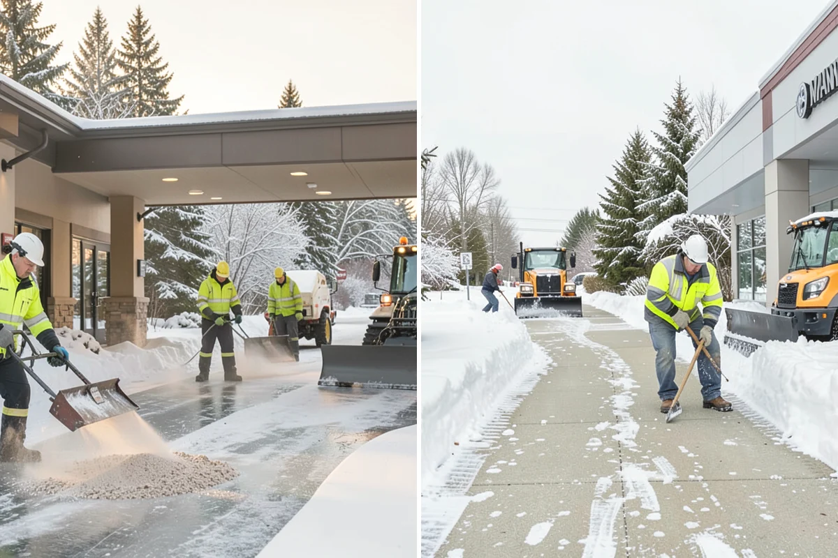 Frozen Walkway Treatment in Steilacoom, Pierce County, WA - Confirm which walkways are frozen and prioritize them