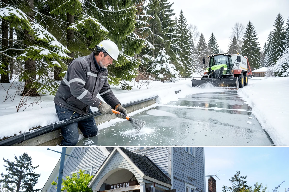 Frozen Walkway Treatment in Steilacoom, Pierce County, WA - Frozen walkway treatment is available all winter, with peak demand during freeze-thaw stretches from late fall into early spring.