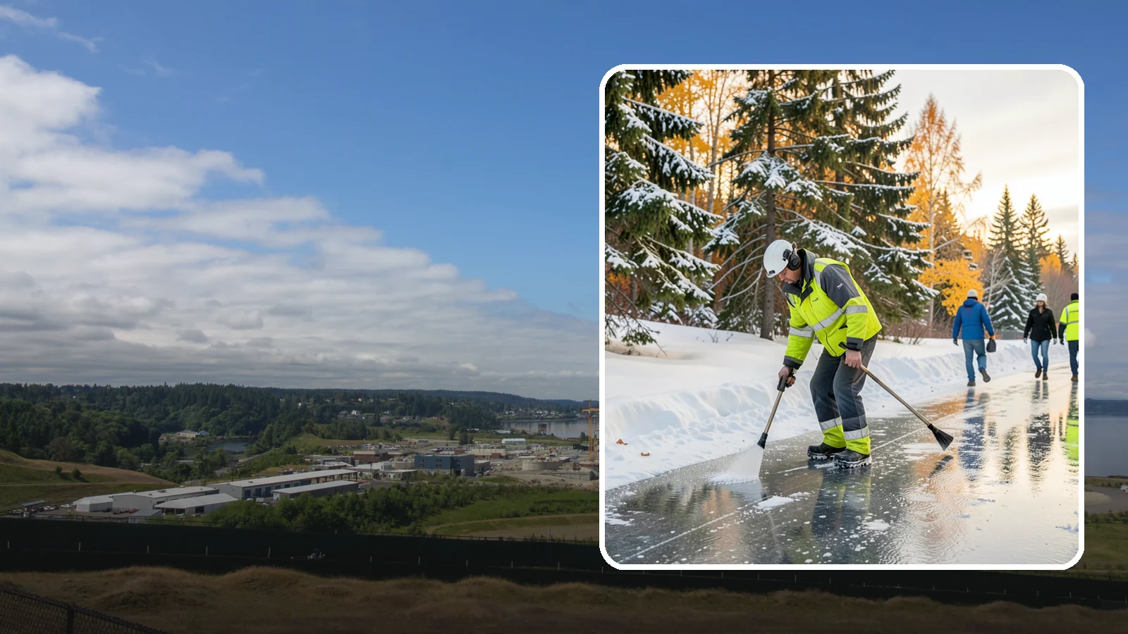 Frozen Walkway Treatment in University Place, Pierce County, WA - We treat frozen and glazed walkways across Western Washington on demand so pedestrians can move safely when paths turn to ice.