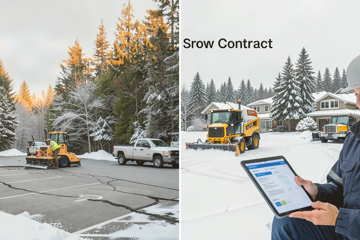 Garage Entrance Snow Removal in Algona, King County, WA - We inspect the apron and garage door clearance