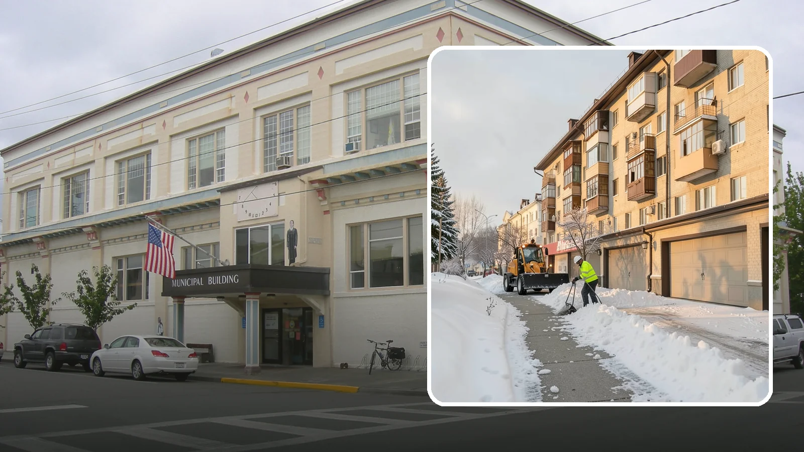 Garage Entrance Snow Removal in Anacortes, Skagit County, WA - We clear the apron in front of your garage so the door opens freely and you can back out with traction.