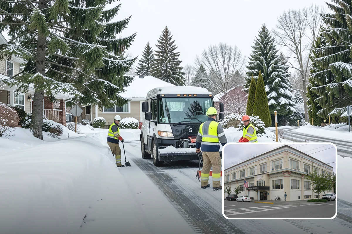 Garage Entrance Snow Removal in Anacortes, Skagit County, WA - Frees the overhead door to open without jamming