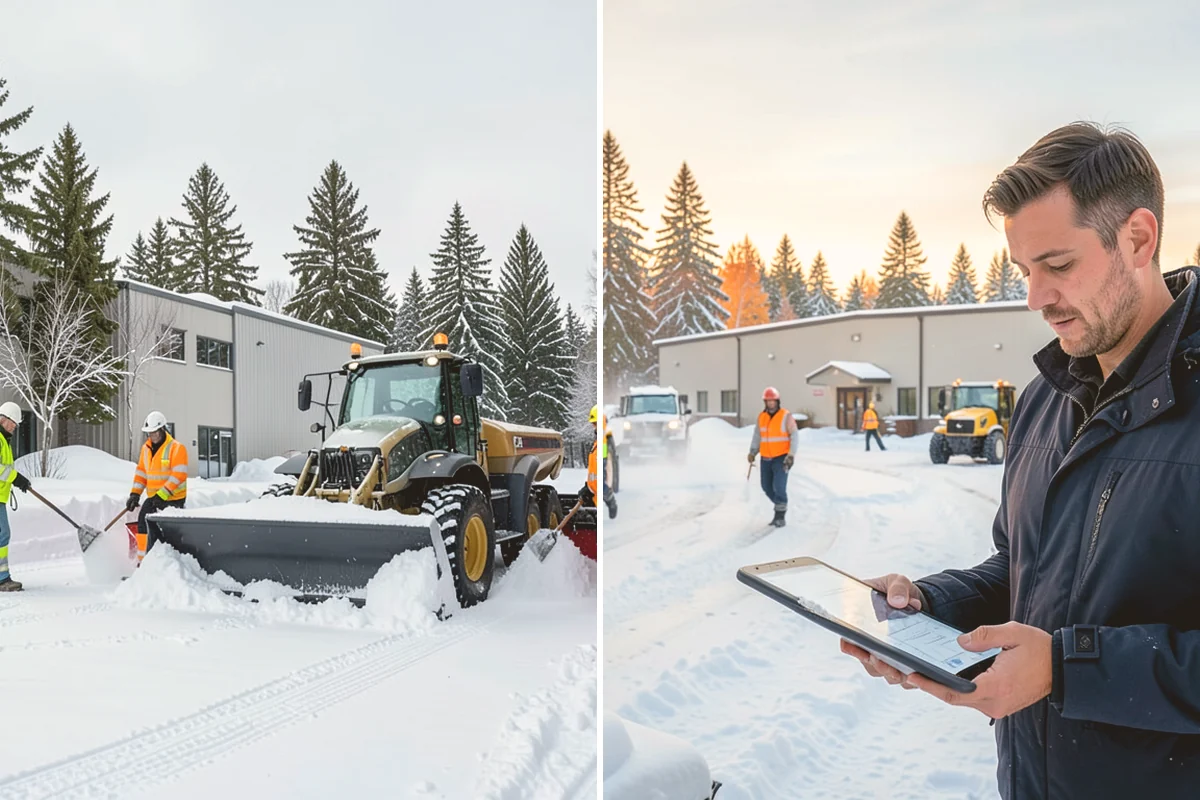 Garage Entrance Snow Removal in Bellevue, King County, WA - We inspect the apron and garage door clearance