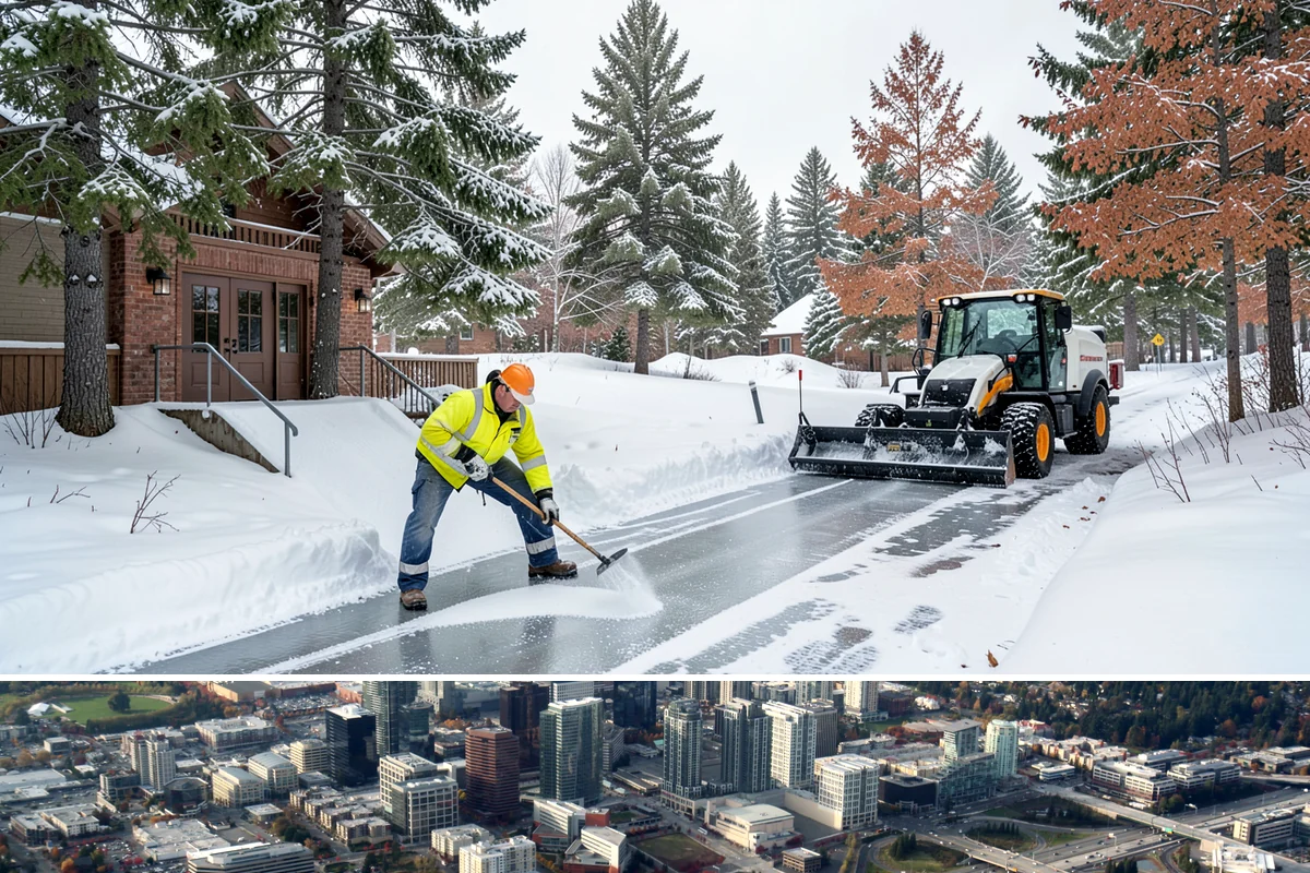 Garage Entrance Snow Removal in Bellevue, King County, WA - Reserve service in early winter so your garage apron is handled from the season's first freeze.