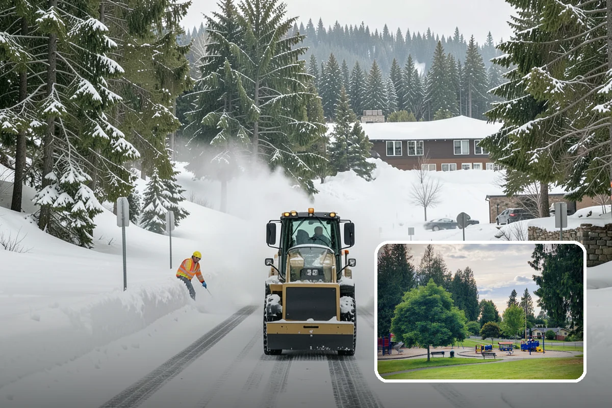 Garage Entrance Snow Removal in Bonney Lake, Pierce County, WA - Frees the overhead door to open without jamming