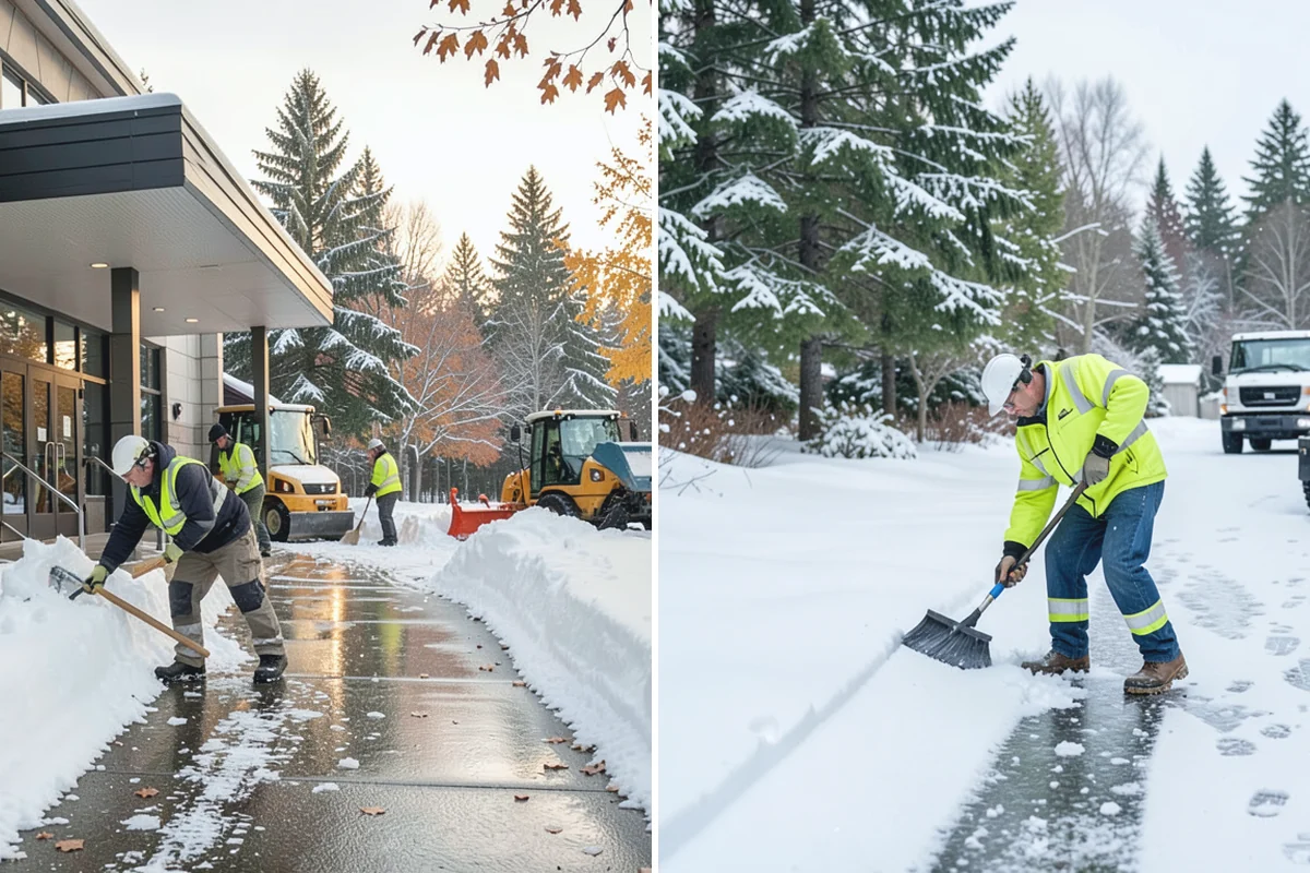 Garage Entrance Snow Removal in Bonney Lake, Pierce County, WA - We inspect the apron and garage door clearance